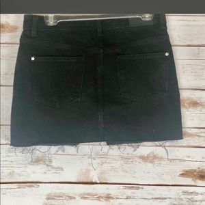 Zara Black denim skirt NWT
